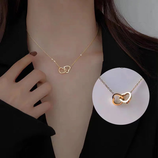 PolishedPlus™ Custom Heart Name Necklace + Rotating Rose Box
