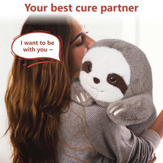 14" Weighted Sloth Stuffed Animal – 3.5lb Plush Toy for Kids & Adults, Anxiety Relief Gift