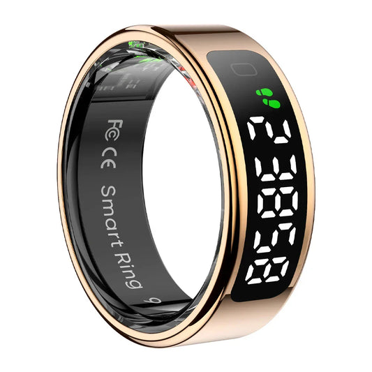2025 COLMI R12 Smart Ring – Touchscreen Display, Wireless Charging & Health Monitoring