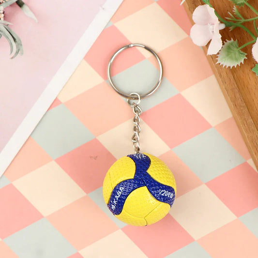 Fashion PVC Volleyball Keychain