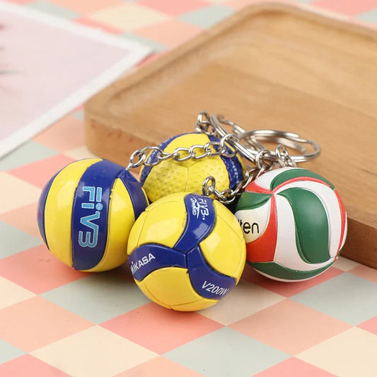 Fashion PVC Volleyball Keychain