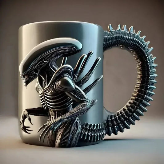 2025 Fashion Trend Alien Cup – Heat Transfer 3D Effect Coffee Mug