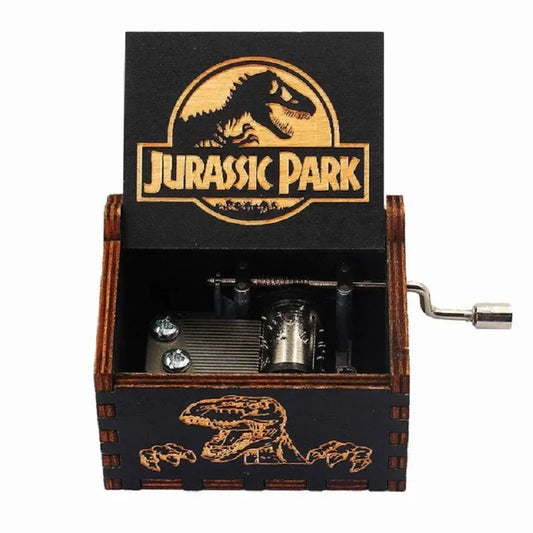 Hand-Cranked Wooden Theme Music Box