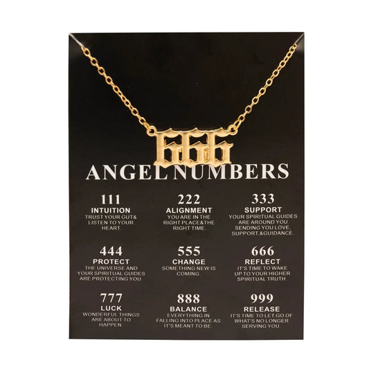 Fashion Alloy Gold Color Lucky Angel Numbers Wish 777 Pendant Necklace