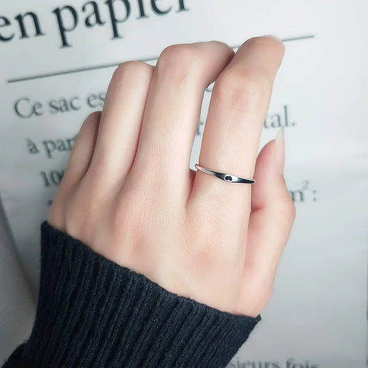 925 Sterling Silver Carved Heart Ring – Stackable Wedding & Promise Band for Her