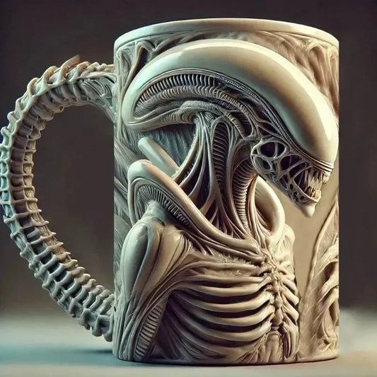 2025 Fashion Trend Alien Cup – Heat Transfer 3D Effect Coffee Mug